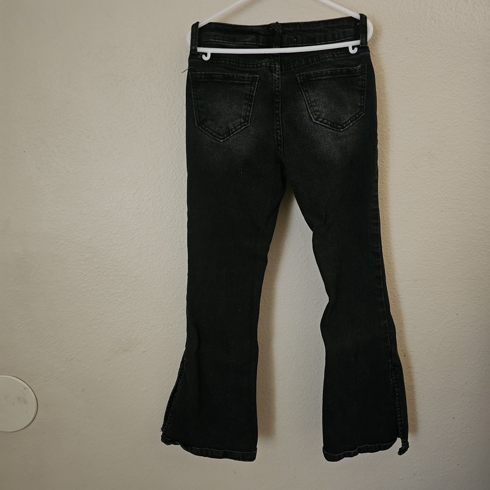 YMI Kids Black Flare Jeans - Picture 3 of 9